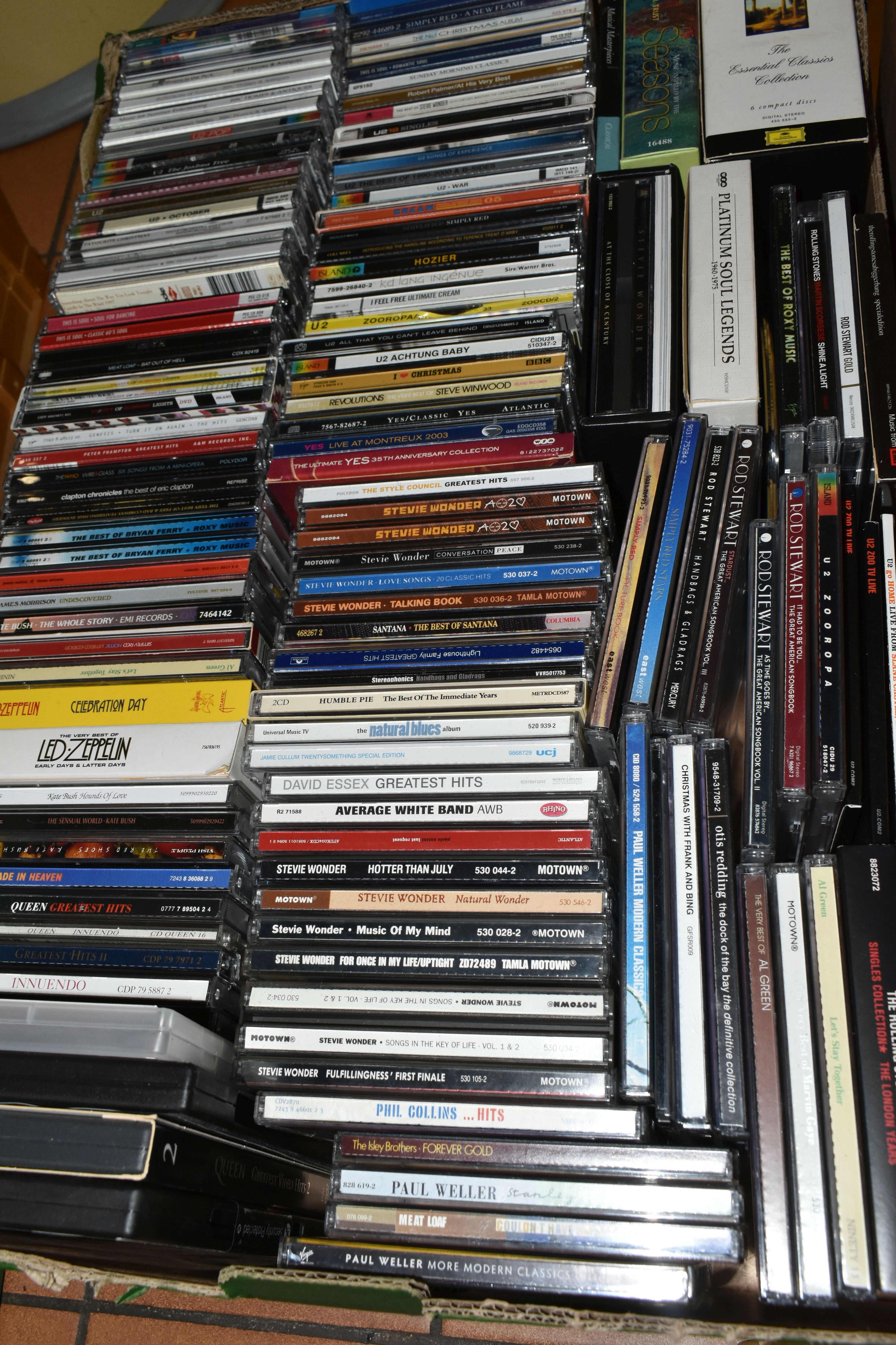 THREE BOXES OF RECORDS AND CDS, to include over one hundred vinyl LPs and 12'' singles, by artists - Image 3 of 4