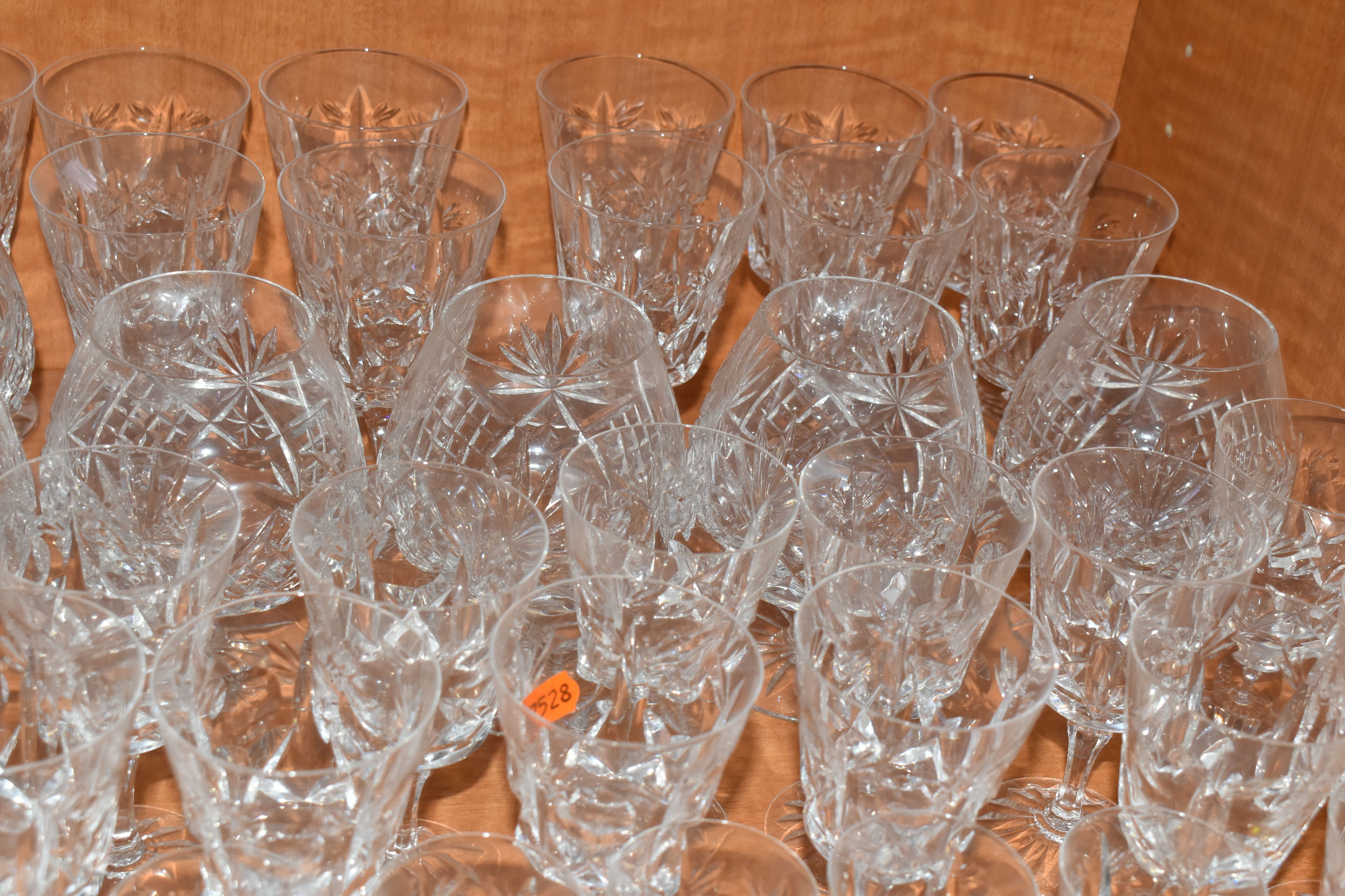 A COLLECTION OF ASSORTED DRINKING GLASSES. including a set of twelve champagne flutes, a set of - Image 7 of 7