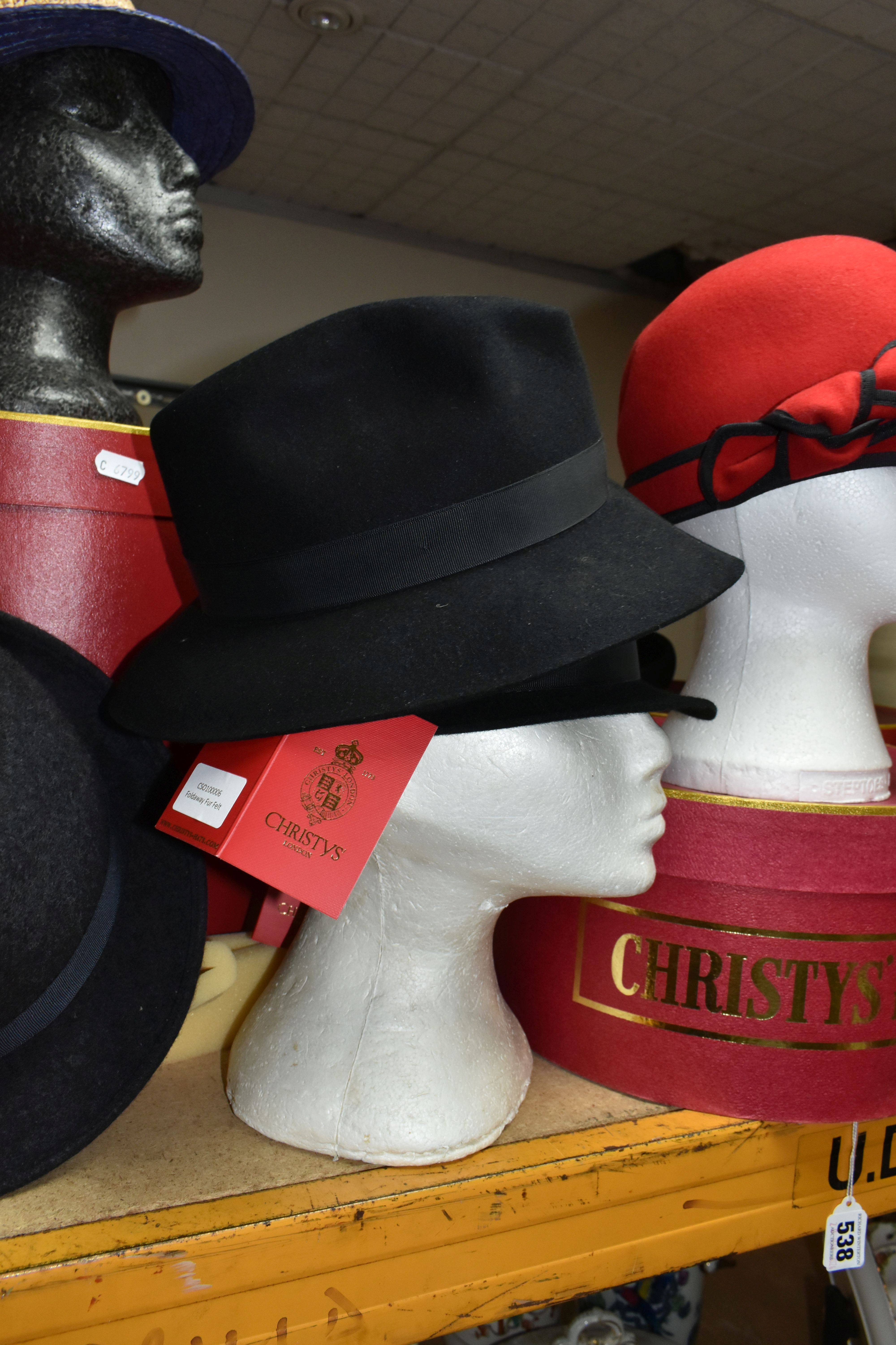 A LARGE COLLECTION OF HATS BY CHRISTY'S OF LONDON AND SIMILAR, comprising 100% wool felt trilbies, - Image 4 of 9