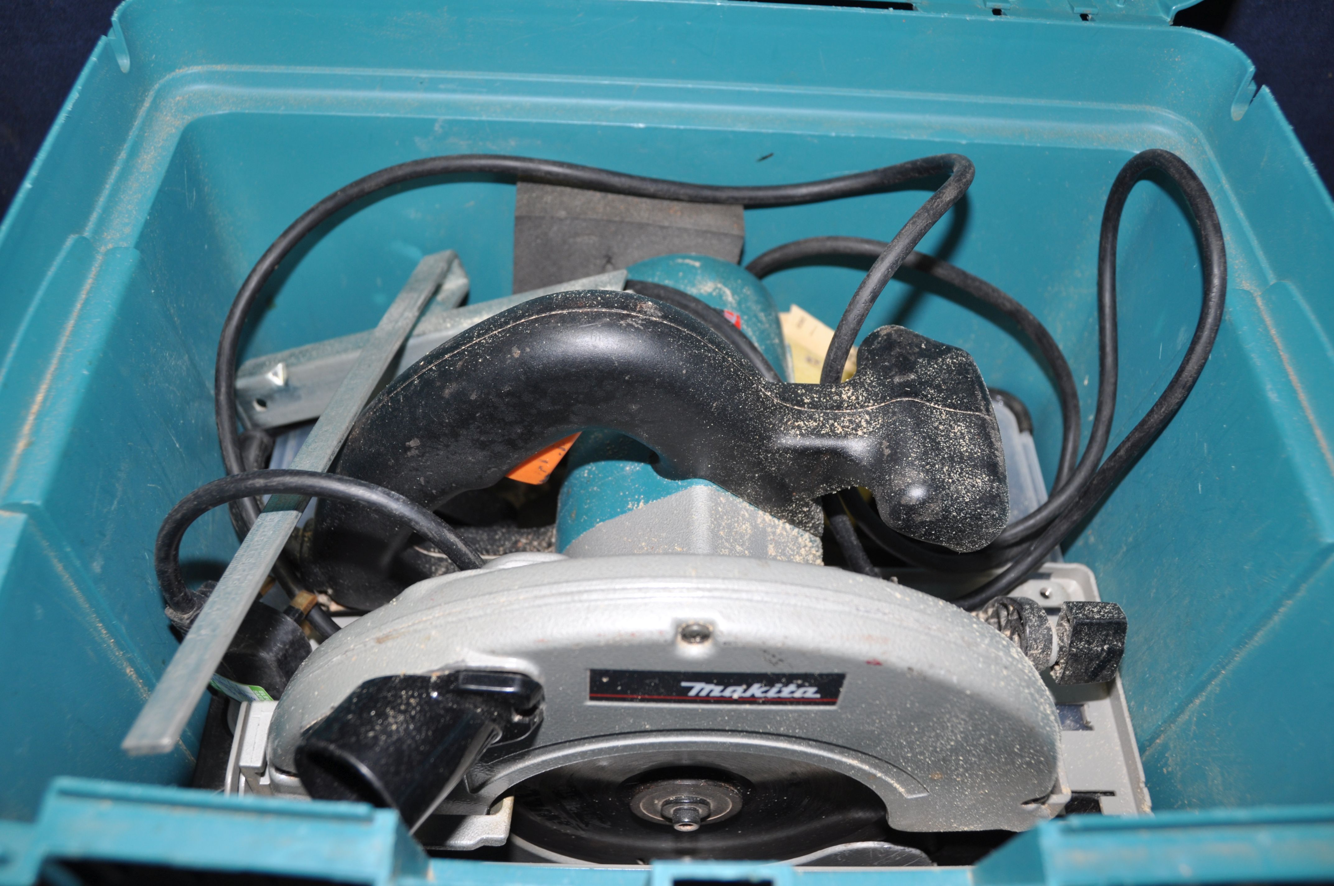 A CASED MAKITA 5703R CIRCULAR SAW, a Bosch GSB 18RE drill, a Bosch PSM160A and a Black and Decker - Image 4 of 4