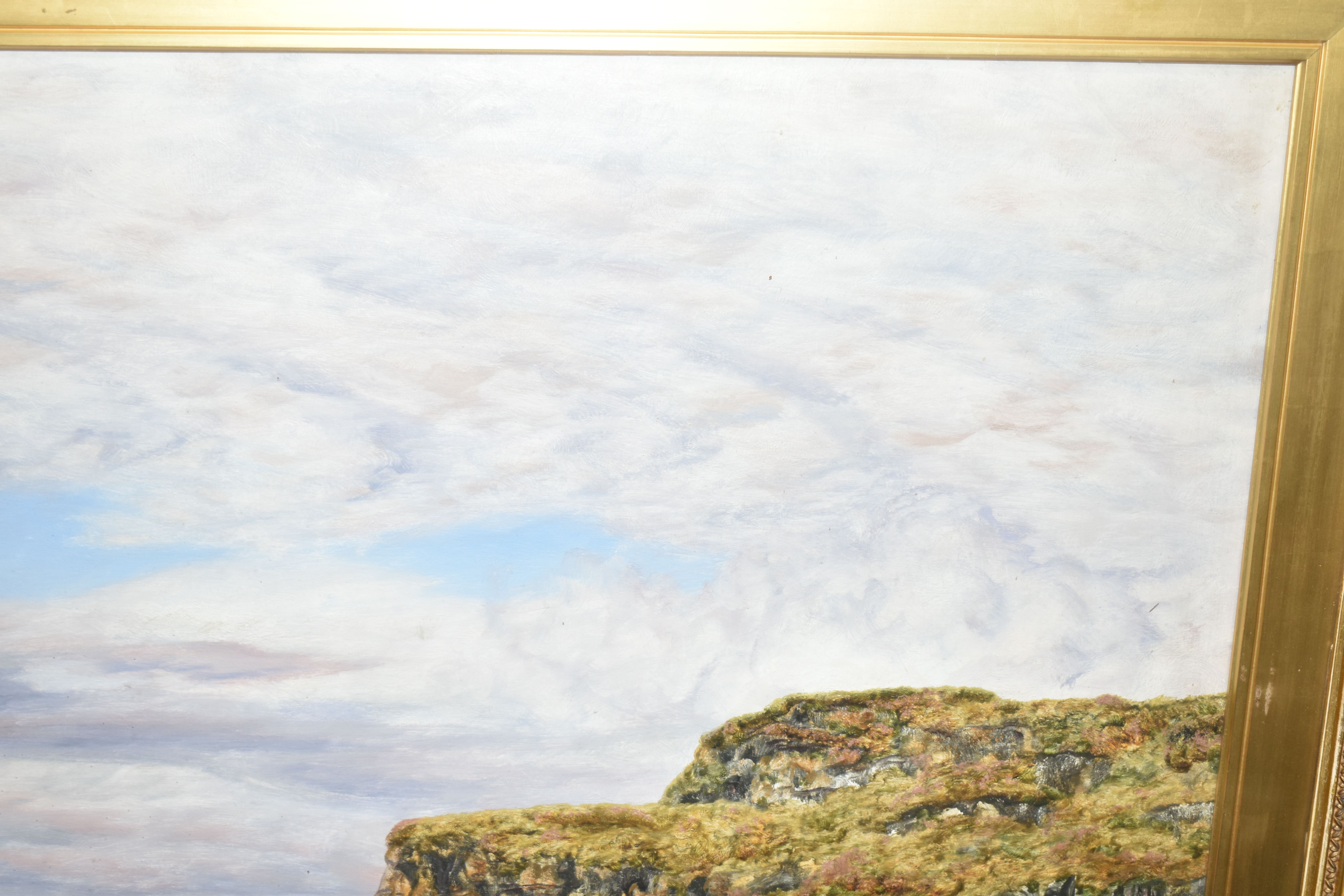 JOHN BRETT ARA (BRITISH 1831-1902) 'MacLeod’s Maidens, Skye', oil on canvas, signed and dated 1884 - Image 21 of 29