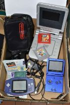 NINTENDO GAMEBOY ADVANCE, NINTENDO GAMEBOY ADVANCE SP AND GAMES, includes Super Mario Advance,