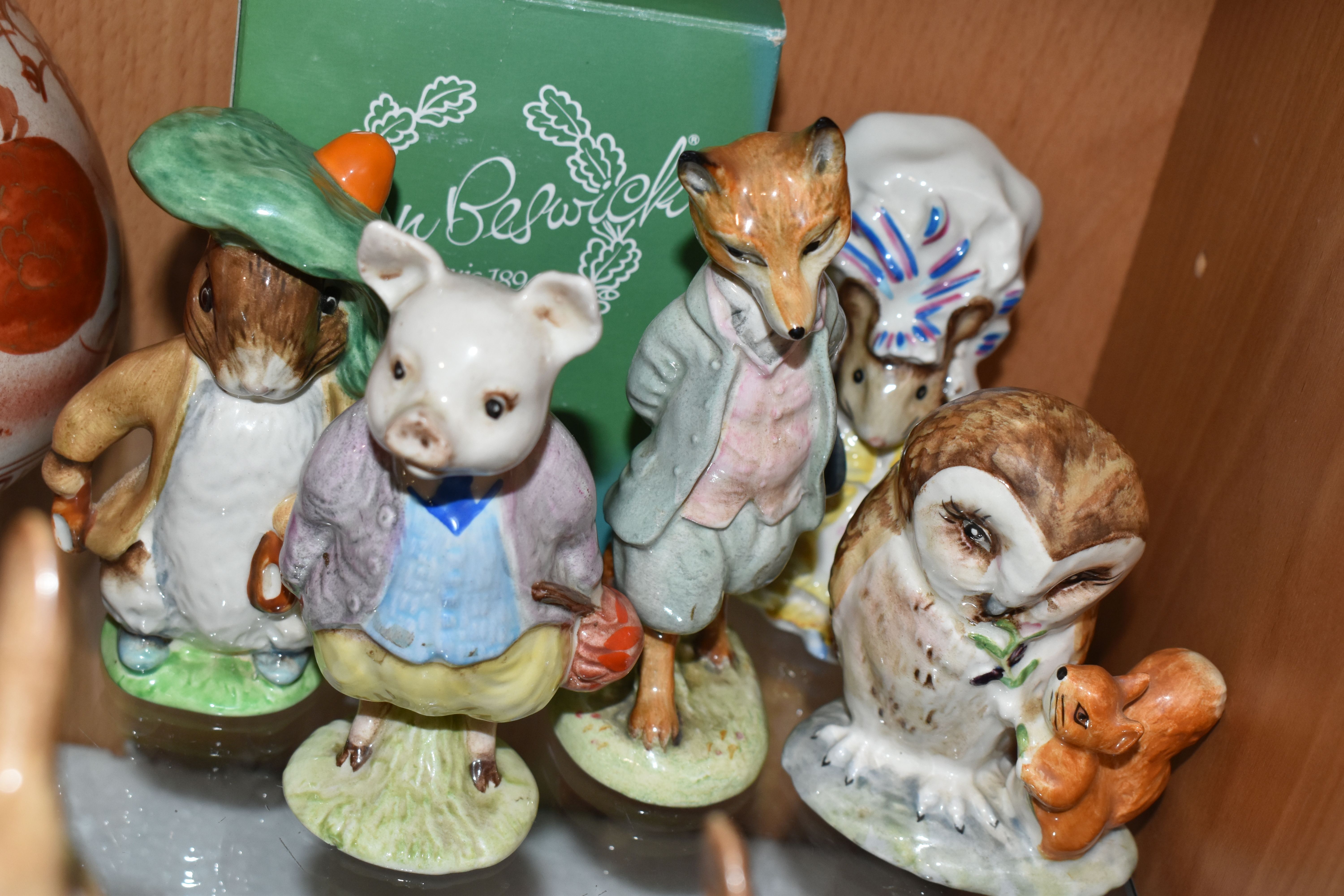 FOURTEEN BESWICK BEATRIX POTTER FIGURES, comprising Johnny Town-Mouse BP-3b backstamp (possibly - Bild 6 aus 6