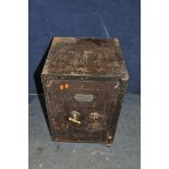 A VINTAGE C.H.WILSON AND Co OF BIRMINGHAM SAFE with one key to external door, single drawer