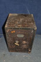 A VINTAGE C.H.WILSON AND Co OF BIRMINGHAM SAFE with one key to external door, single drawer