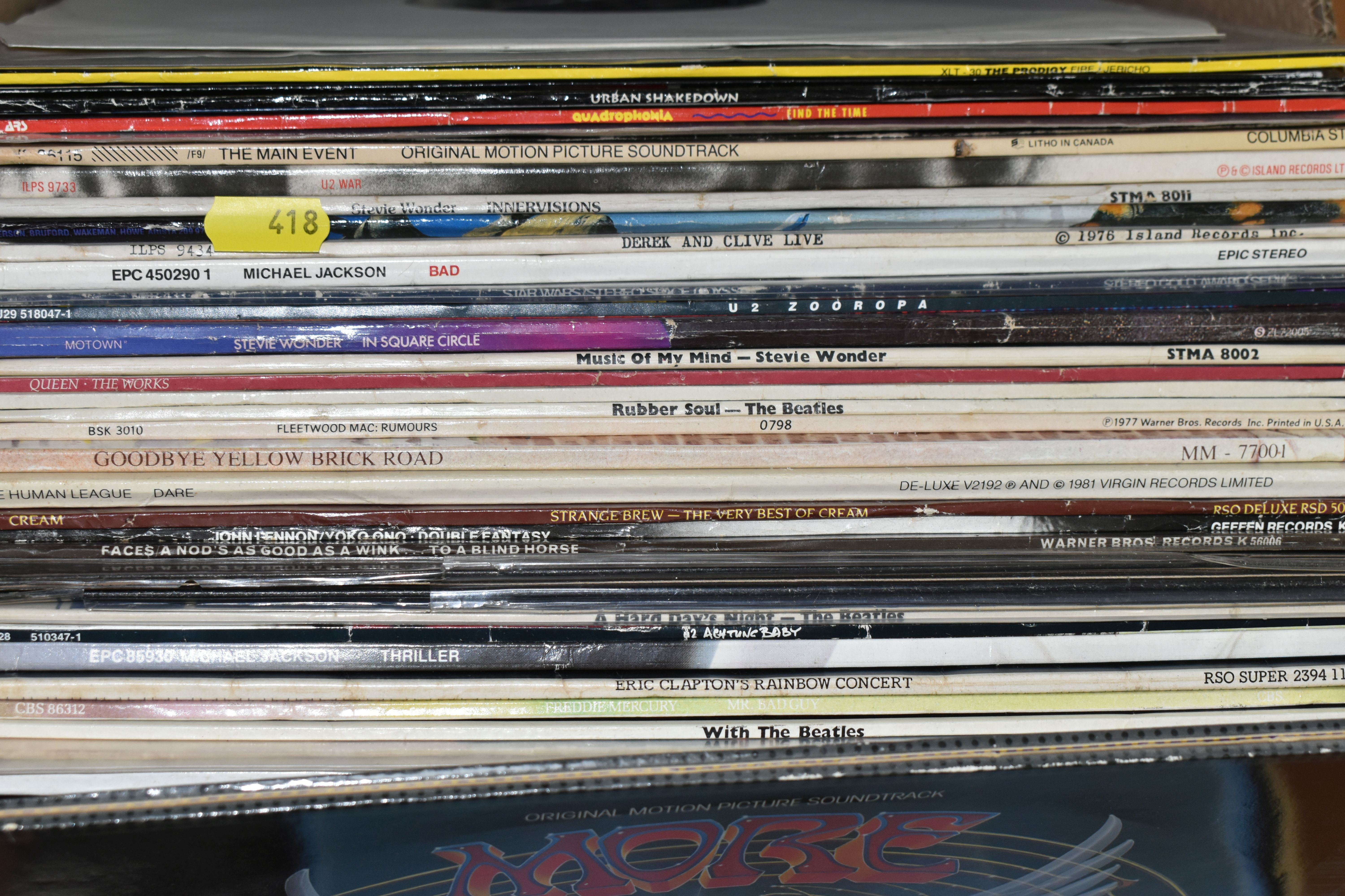 TWO BOXES OF LPS including artists such as Queen, The Beatles, Elton John, U2, Human League, etc - Image 2 of 5