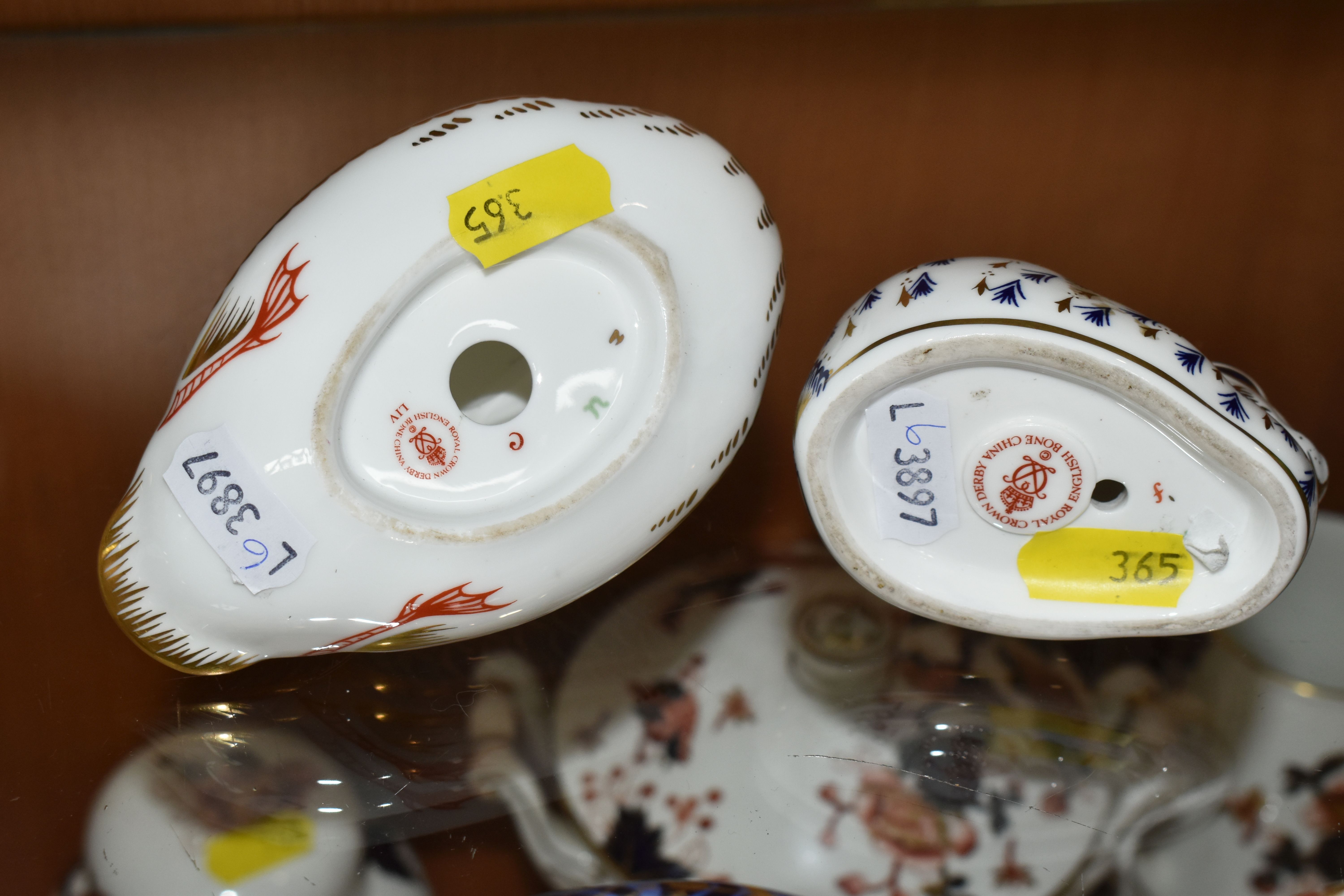 A GROUP OF FOUR ROYAL CROWN DERBY IMARI PAPERWEIGHTS, comprising 'Computer Mouse' modelled by Mark - Image 5 of 5