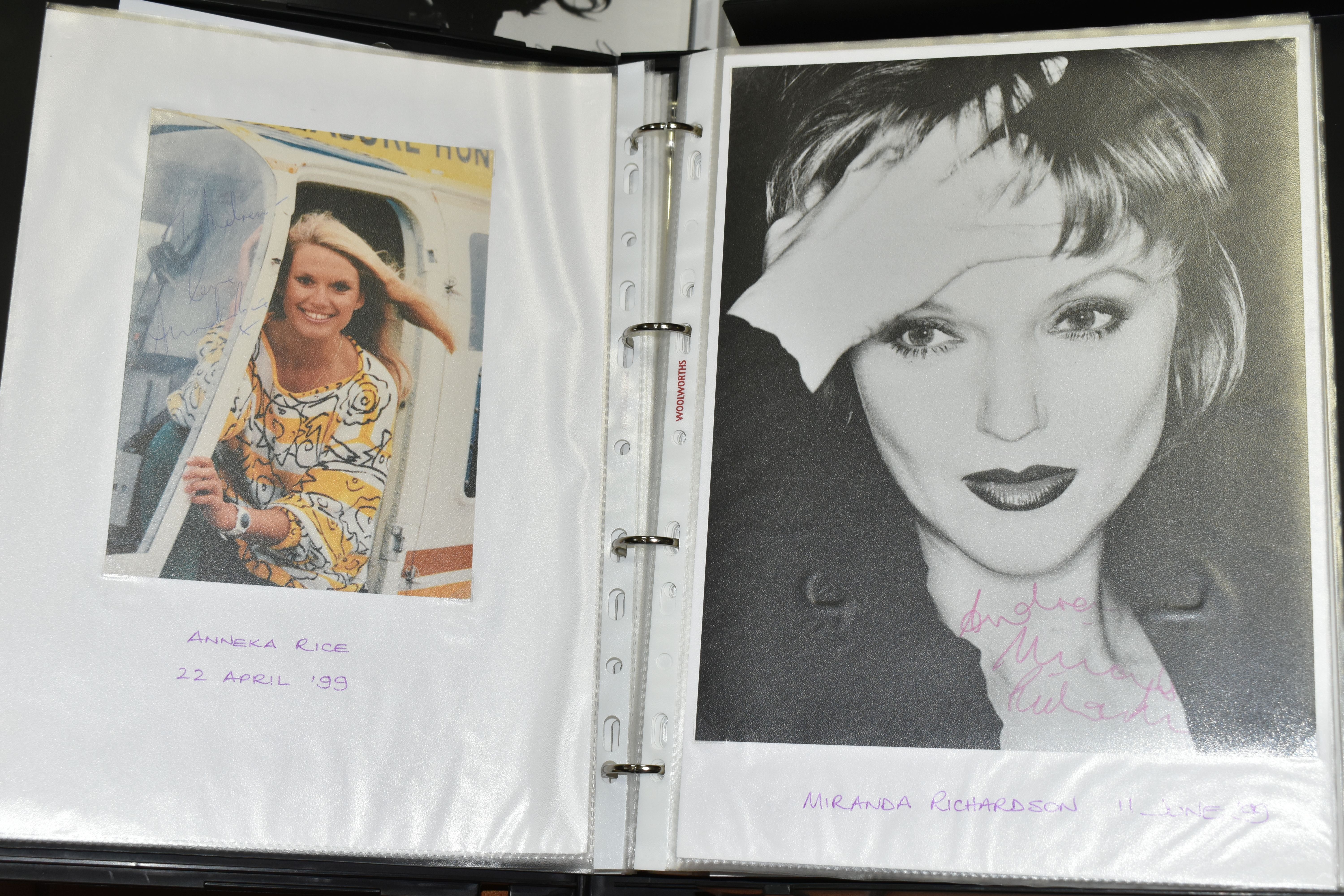 PHOTOGRAPH / AUTOGRAPH ALBUMS, Two Albums containing 155 photographs, photocards and letters, all of - Image 4 of 16