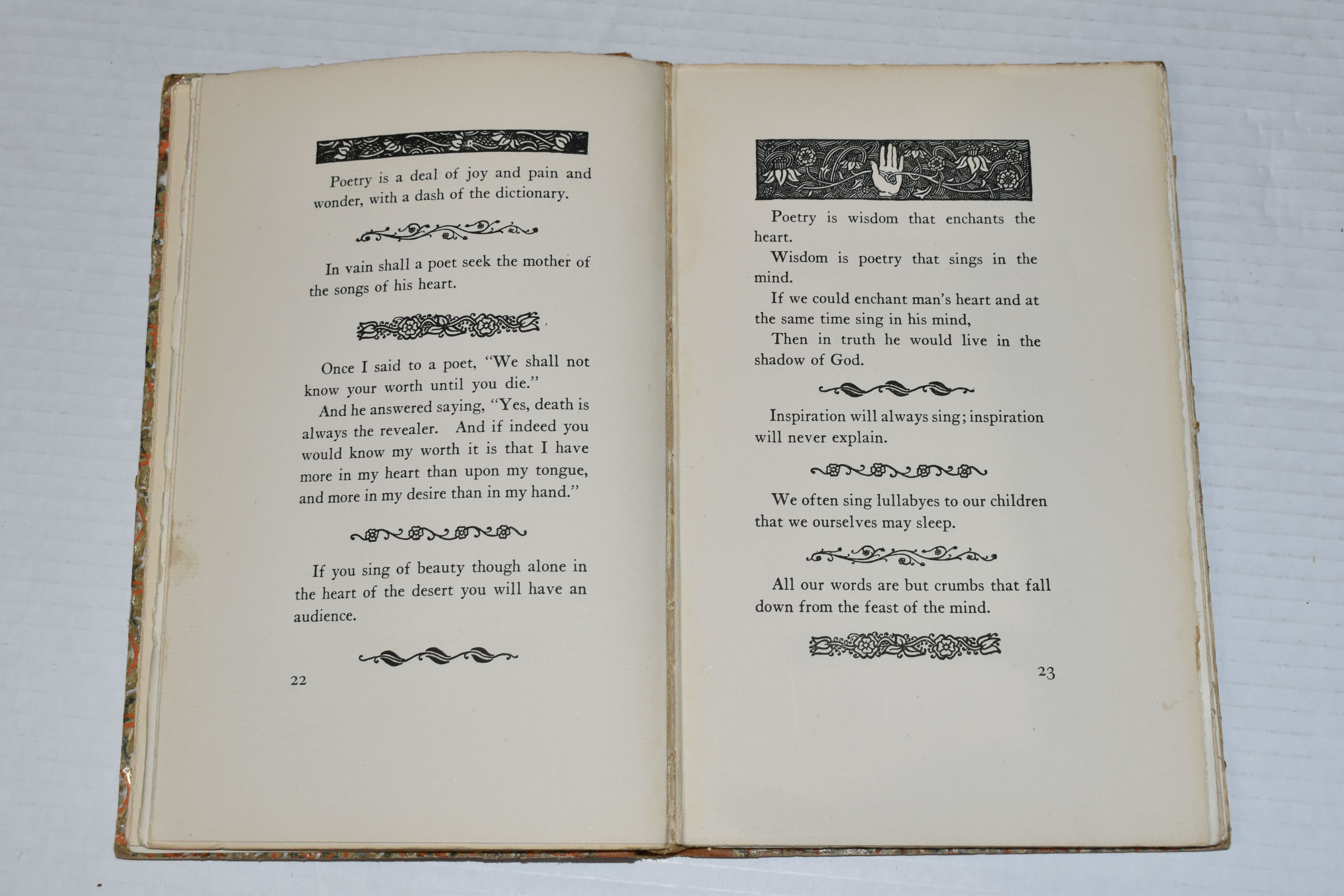 GIBRAN; KAHLIL, Sand And Foam - A Book of Aphorisms, 1st Edition; of the first edition of Sand and - Image 11 of 13