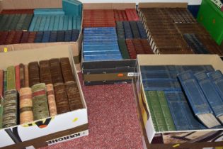 FIVE BOXES OF BOOKS containing approximately 135 miscellaneous titles in hardback format, mostly