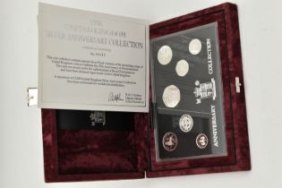 A CASED ROYAL MINT 1996 UNITED KINGDOM SILVER ANNIVERSARY COLLECTION, Silver Proofs from One Pence