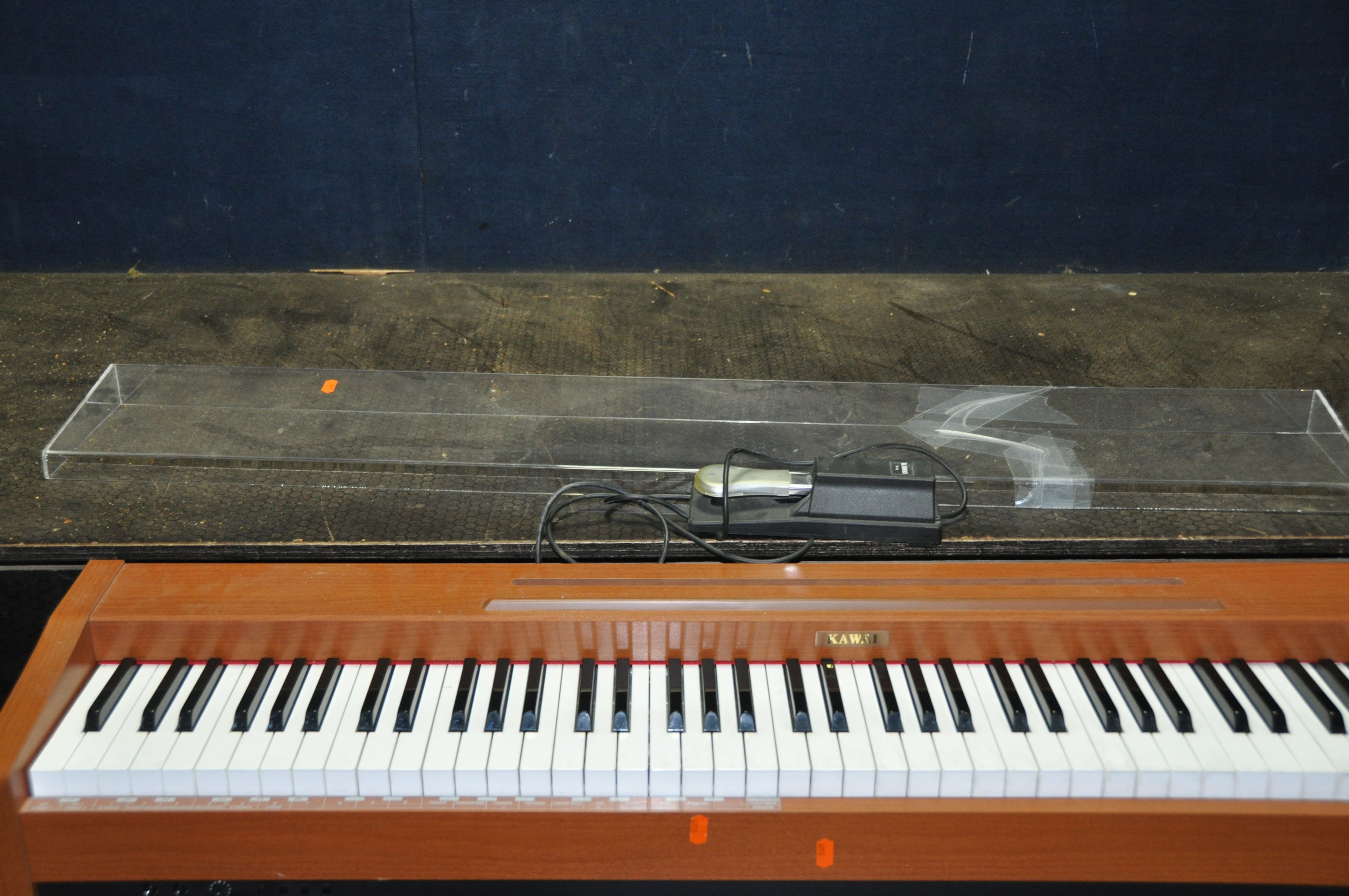 A KAWAI CL20C ELECTRONIC PIANO with F1r sustain pedal and a Stagg stool