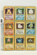 COMPLETE POKEMON BASE SET, condition ranges from lightly played to near mint, Machamp 8/102 is