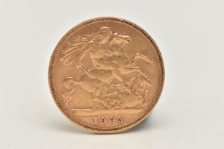 A GOLD HALF SOVEREIGN COIN 1903 Depicting Edward V11 22ct Gold 3.99g 19.3mm