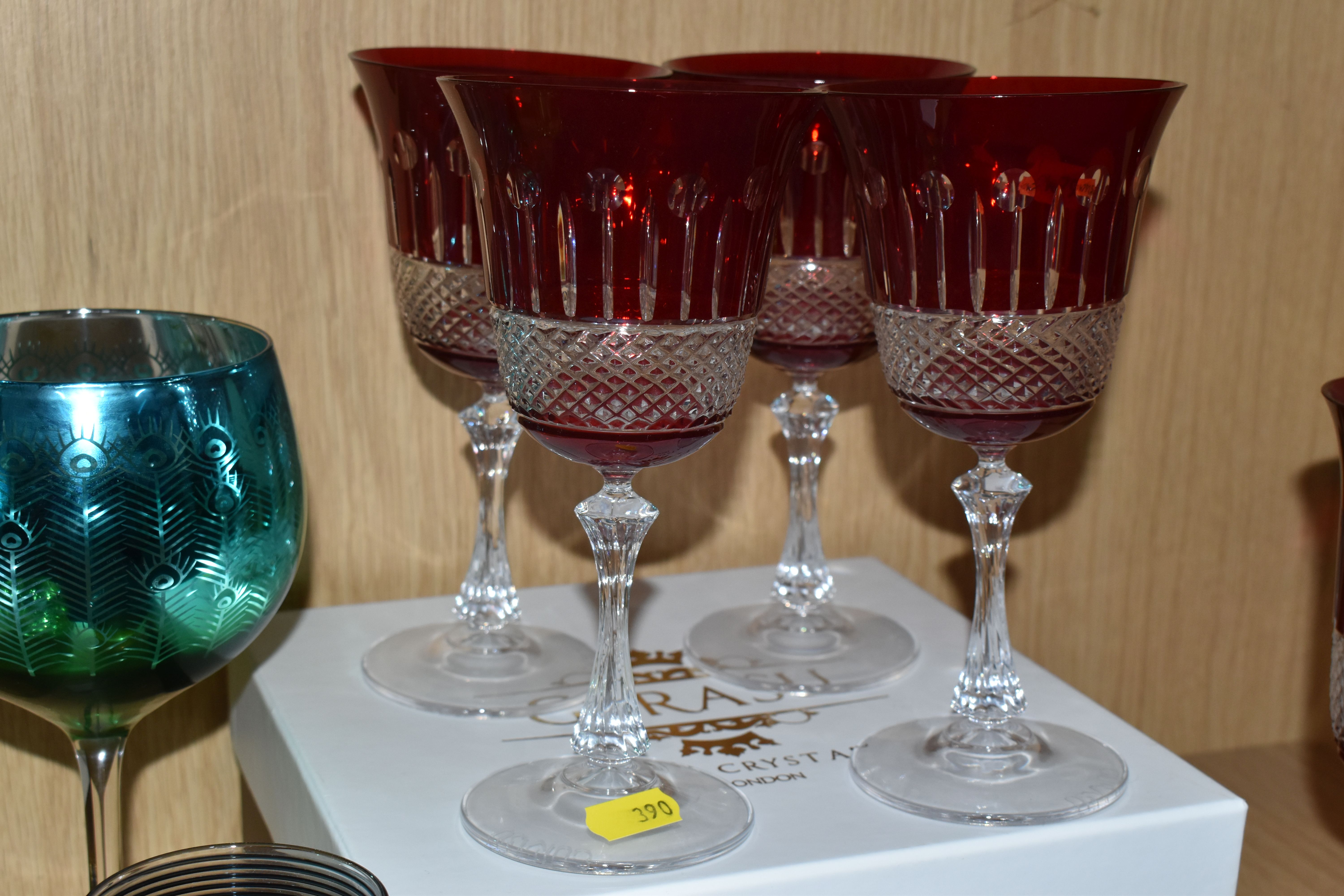 A QUANTITY OF GLASSWARE, comprising a Villeroy & Boch tumbler, two Tutbury Crystal tumblers, a mid- - Image 6 of 7