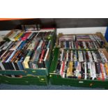 SIX BOXES OF DVDS to include a variety of genres including a selection of 'Disney' movies, various