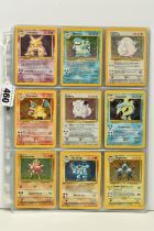 COMPLETE POKEMON BASE SET, condition ranges from moderately played to excellent