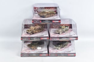 FIVE BOXED CORGI CLASSICS VE DAY - THE FALL OF GERMANY MILITARY VEHICLES, all 1/50 scale, Krauss-