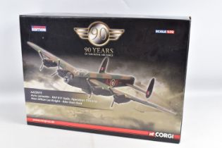 A BOXED LIMITED EDITION 1/72 SCALE DIECAST CORGI AVIATION ARCHIVE 90 YEARS OF THE ROYAL AIR FORCE