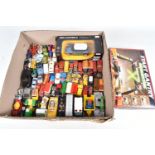 A QUANTITY OF UNBOXED AND ASSORTED PLAYWORN DIECAST VEHICLES, to include a quantity of Corgi Juniors