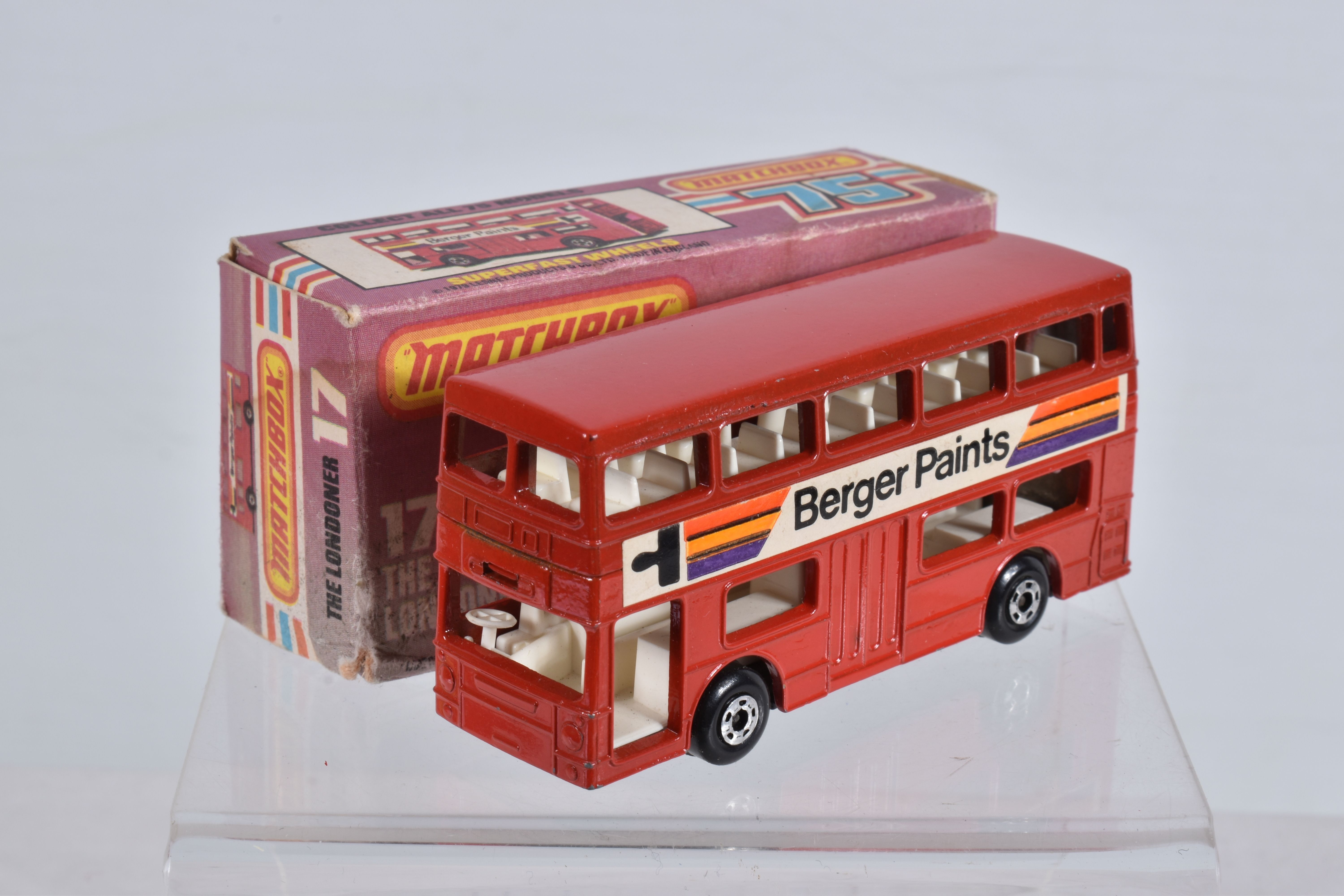 SEVEN BOXED MATCHBOX SUPERFAST DIECAST MODEL VEHICLES, the first a new no. 65 Airport Coach, - Image 15 of 45