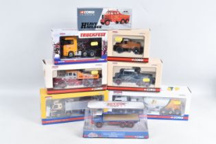 EIGHT BOXED CORGI CLASSICS TRUCK/LORRY MODELS, 'Hauliers of Renown' MAN TGA XL with Felbinder Tanker