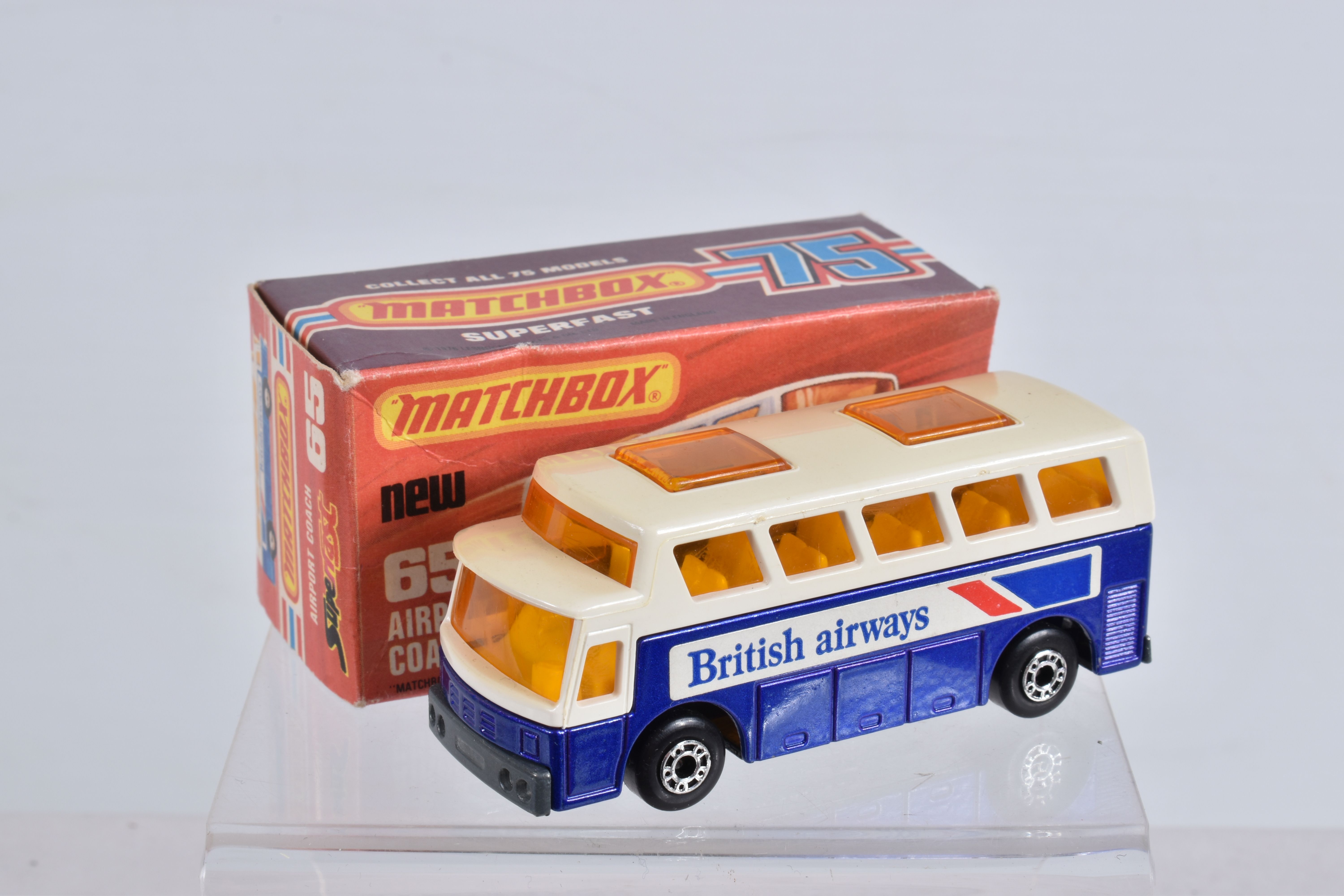 SEVEN BOXED MATCHBOX SUPERFAST DIECAST MODEL VEHICLES, the first a new no. 65 Airport Coach, - Image 34 of 45