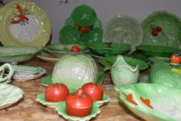 A QUANTITY OF VEGETABLE THEMED NOVELTY KITCHENWARE FROM NAMED MANUFACTURERS to include Crown