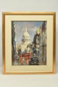 CHRISTOPHER JARVIS (1943) 'RED REFLECTIONS, St PAULS', an impressionist style London cityscape after