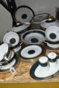 A GROUP OF ROYAL DOULTON 'CARLYLE' PATTERN DINNERWARE, comprising two covered tureens (one lid is