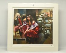 ROBERT LENKIEWICZ (BRITISH 1941-2002) 'THE PAINTER WITH KAREN IN THE STUDIO', a limited edition