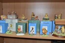 A COLLECTION OF BOXED WINNIE THE POOH COLLECTABLES, comprising Border Fine Arts 'Classic Pooh':