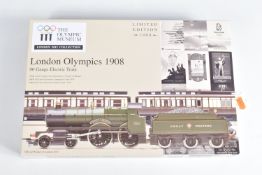 A BOXED HORNBY RAILWAYS OO GAUGE LIMITED EDITION LONDON OLYMPICS 1908 TRAIN SET, No.R2980,