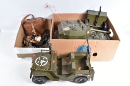 A QUANTITY OF UNBOXED AND ASSORTED PALITOY ACTION MAN FIGURE, CLOTHING AND ACCESSORIES, figure is