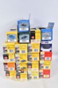 A TRAY CONTAINING TWENTY BOXED LLEDO VANGUARDS DIECAST MODEL VEHICLES, to include models VA05205,