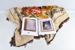 A LARGE GERMAN TAPESTRY THAT WAS BROUGHT TO BRITAIN BY A SOLDIER who was still in Germany when