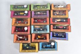 SEVENTEEN BOXED MATCHBOX MODELS OF YESTERYEAR DIECAST MODEL VEHICLES, to include Y-15 1930 Packard