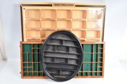 TWO MATCHBOX MODELS OF YESTERYEAR VACUUM FORMED PLASTIC WALL MOUNTED SHOP DISPLAY UNITS, the first