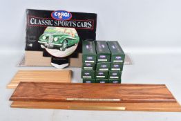 A QUANTITY OF BOXED CORGI TOYS CLASSIC SPORTS CARS DIECAST MODELS, all appear complete and in very