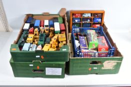A QUANTITY OF BOXED AND UNBOXED MODERN DIECAST VAN, LORRY, HEAVY PLANT AND AGRICULTURAL MODELS,