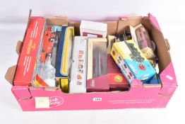 A COLLECTION OF SEVENTEEN MODEL DIECAST FIRE & RESCUE VEHICLES, included are Matchbox, Corgi,
