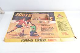 A BOXED INCOMPLETE SUBBUTEO FOOTBALL EXPRESS SET, pitch and rebound wall complete and in fair