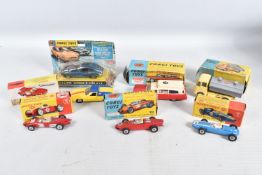 A QUANTITY OF BOXED CORGI AND DINKY TOYS MODELS, Corgi are Ferrari F1 Racing Car, No.154, Jaguar 4.2