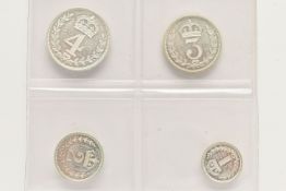 A SET OF ELIZABETH II 2012 MAUNDY MONEY 4d-1d