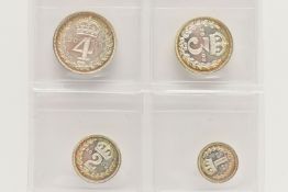 A SET OF ELIZABETH II 2003 MAUNDY MONEY 4d-1d