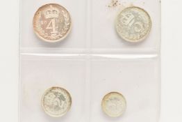 A SET OF ELIZABETH II 2011 MAUNDY MONEY 4d-1d