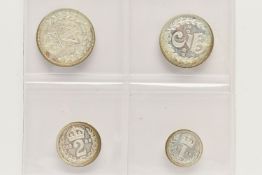 A SET OF ELIZABETH II 2009 MAUNDY MONEY 4d-1d