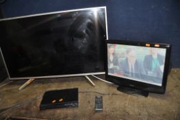 AN UNTESTED SONY KD43XF7073 43in TV (no power supply or remote UNTESTED), a Sony DVD player with