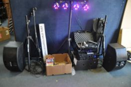 A VOCAL-STAR DVD KARAOKE SET UP consisting of a VS-250A mixer amp, a VS-1200 CD/DVD player (drawer