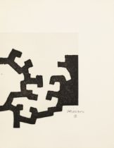 Eduardo Chillida, Spanish 1924-2002, Adoracion 1, 1977; etching with aquatint on Auvergne wove,...